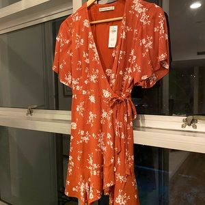 Abercrombie & Fitch Sun Dress in Burnt Orange - Small Petite